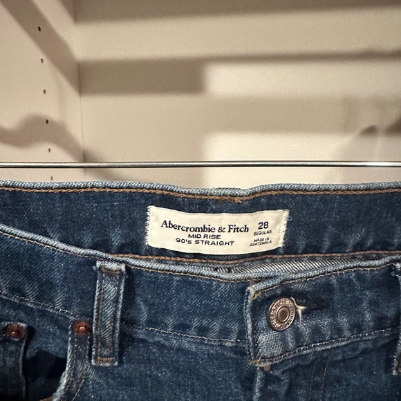 Abercrombie Blue Straight Jeans - Picture 3 of 4